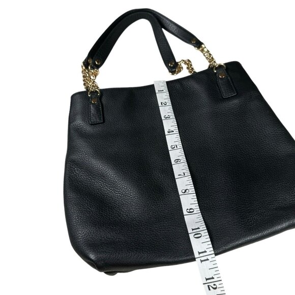 MICHAEL‎ KORS Chain Bag Black Pebbled Leather Shoulder Bag - Picture 7 of 11